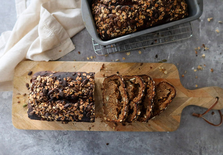 Nordic dark rye loaf (Rugbrød)