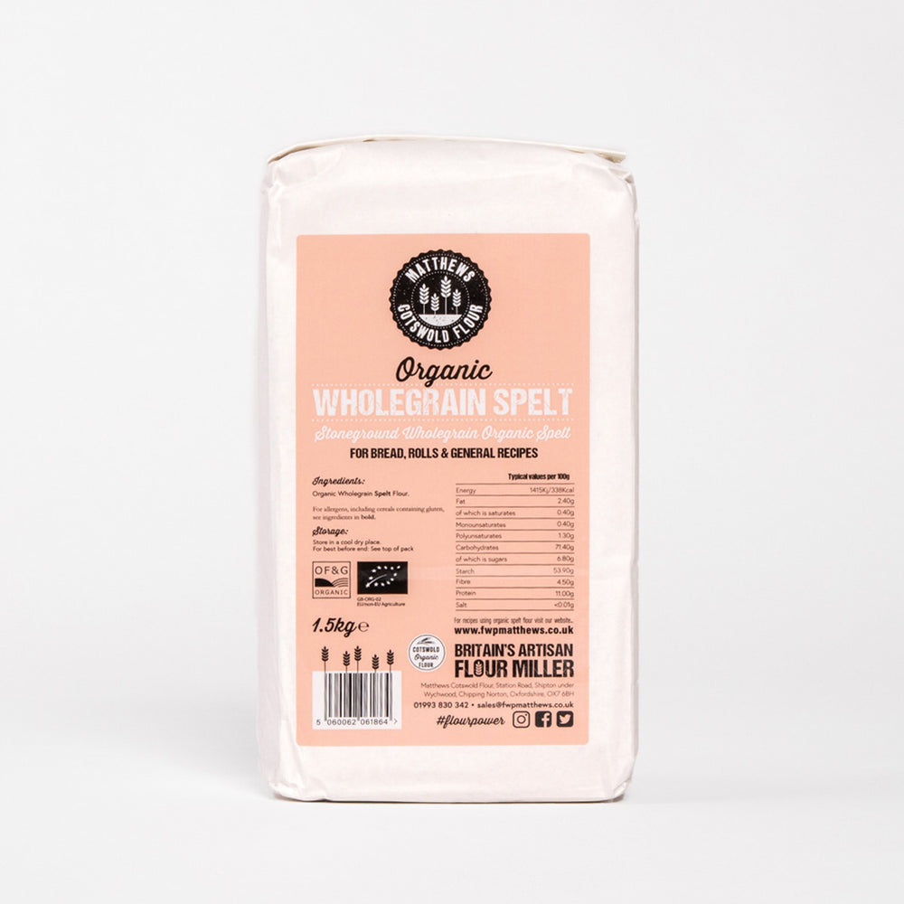 Organic Wholegrain Spelt Flour