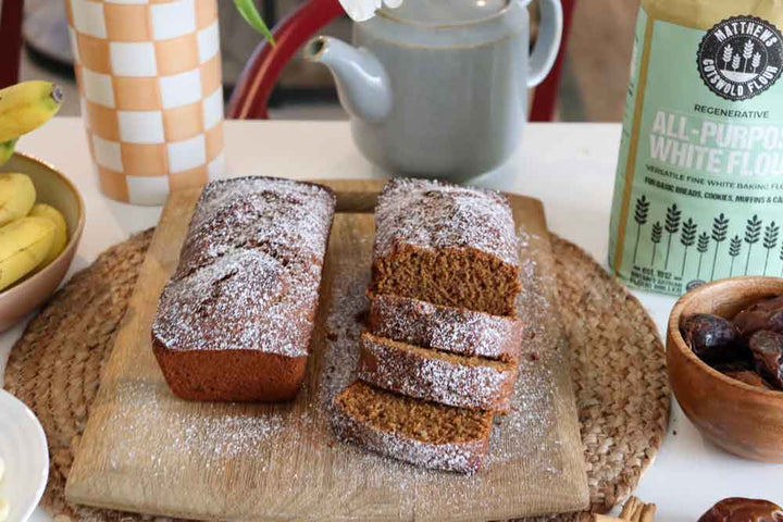 Almond & Date Vegan Banana Bread Recipe