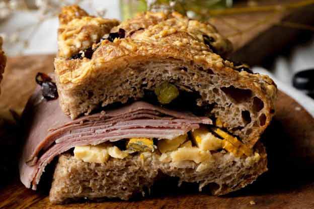 Ploughman’s Focaccia Sandwiches Recipe
