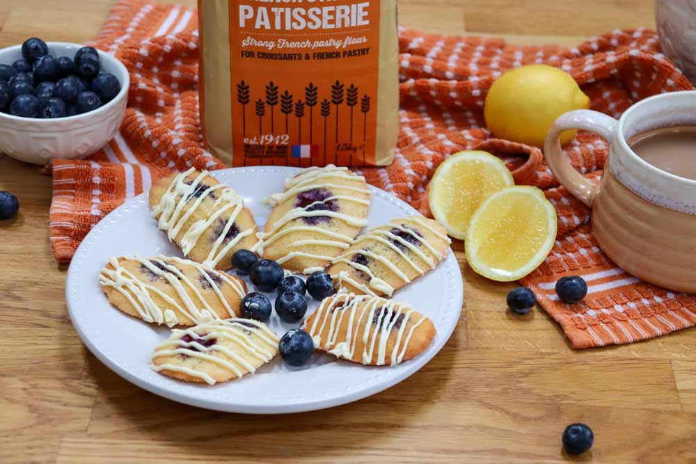 Blueberry and Lemon Madeleines Recipe - Cotswold Flour