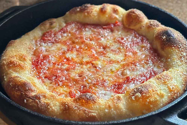 Frying Pan Margherita Pizza Recipe