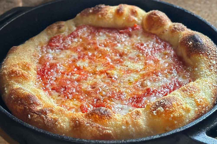 Frying Pan Margherita Pizza Recipe