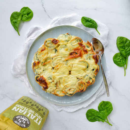 Cheesy Spinach Pancakes