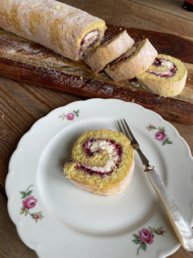 Cherry Amaretto Swiss Roll