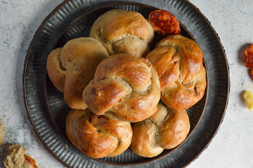 Chorizo and Cheddar Rolls