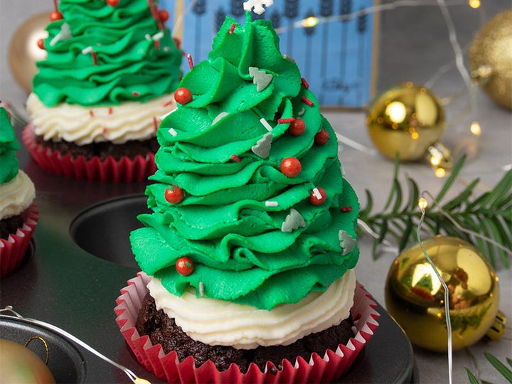 Christmas Tree Cupcakes