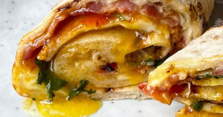 Dishoom Bacon Naan Pizza