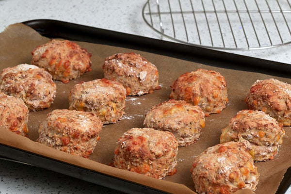 Rapid Cheesy Buttermilk Sourdough Scones Recipe