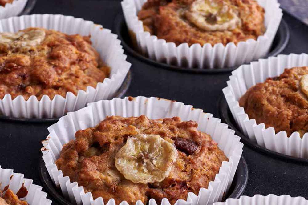 Rapid Chocolate & Rye Banana Bread Muffins Recipe - Cotswold Flour
