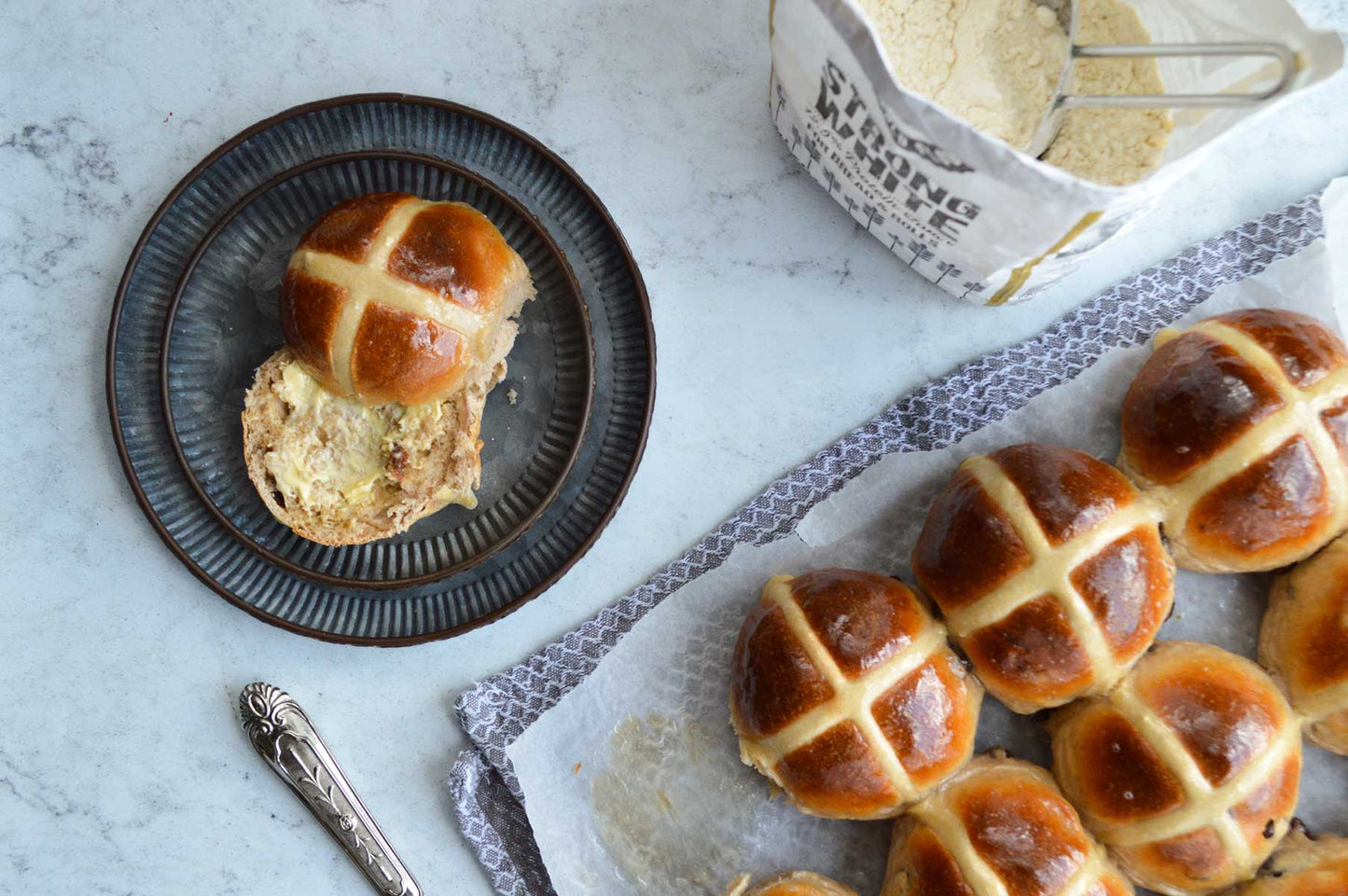 Easter Hot Cross Buns - Cotswold Flour