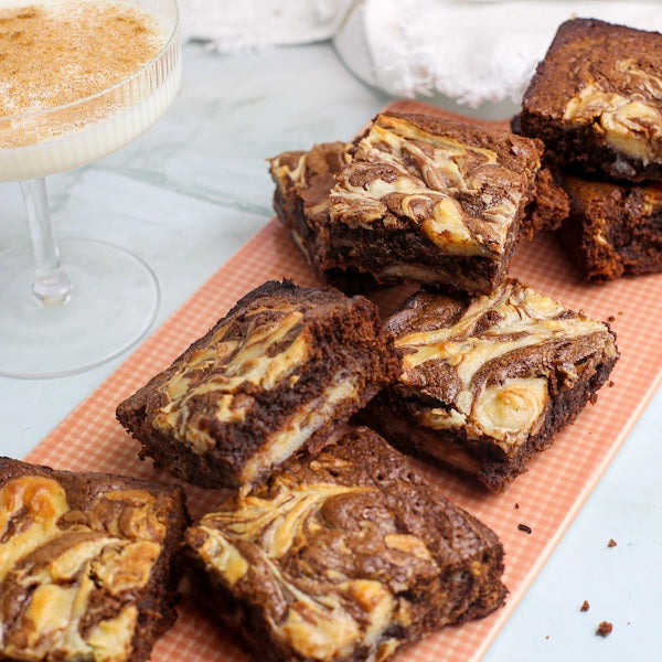 Eggnog Cheesecake Brownies
