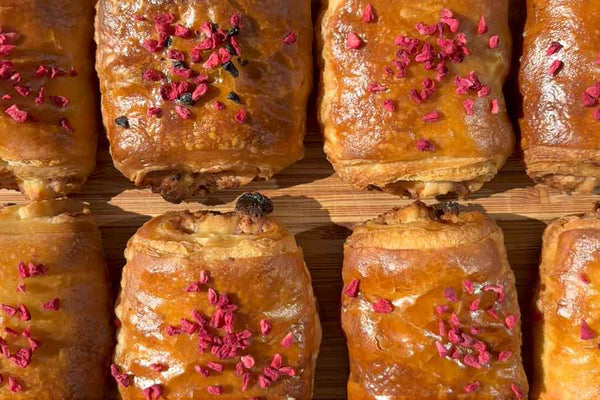 Raspberry & White Chocolate Sourdough Pains Au Chocolat Recipe