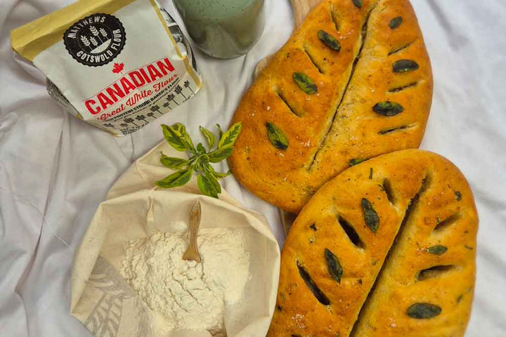Garlic Sage Sea Salt Fougasse Recipe