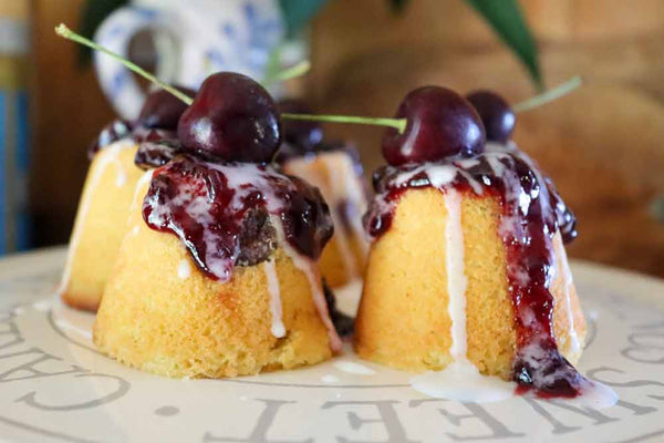 Mini Cherry Bakewell Cakes Recipe
