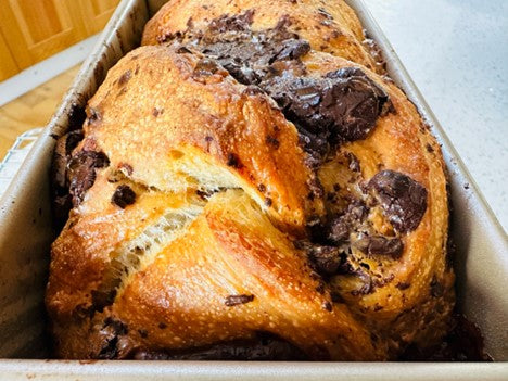 Banoffee and Chocolate Sourdough Babka