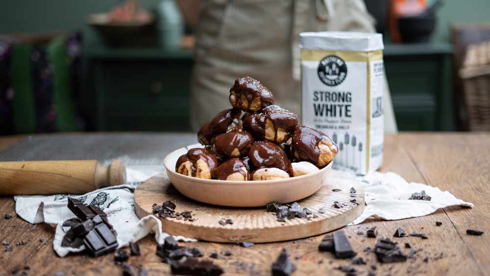 Profiteroles with Hot Chocolate Sauce