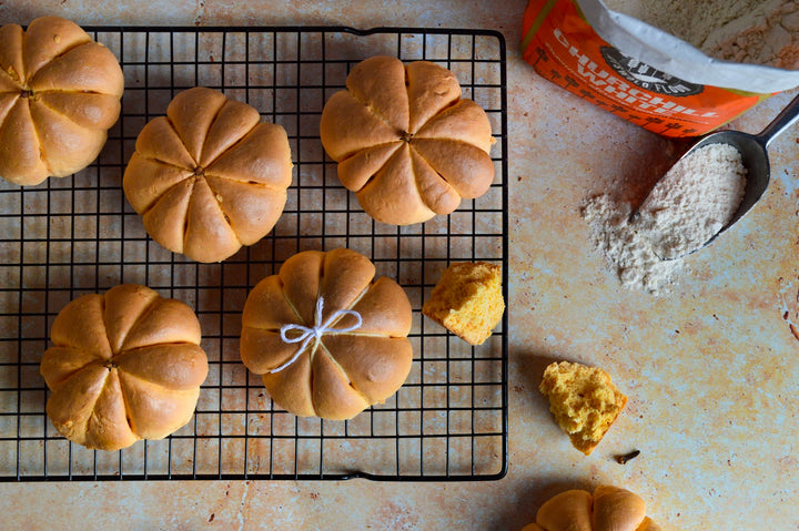 Halloween Pumpkin Dinner Rolls
