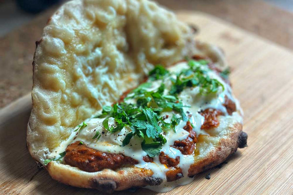 Rich's Black Dahl & Crème Fraiche Pizza Sarnie Recipe