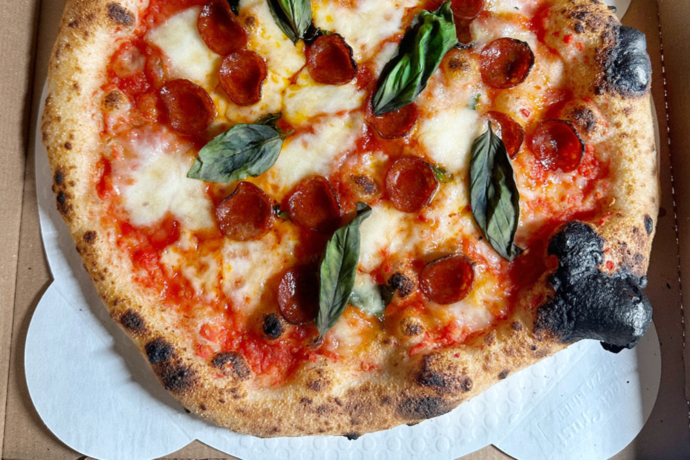 Pepperoni & Salted Honey Pizza Recipe