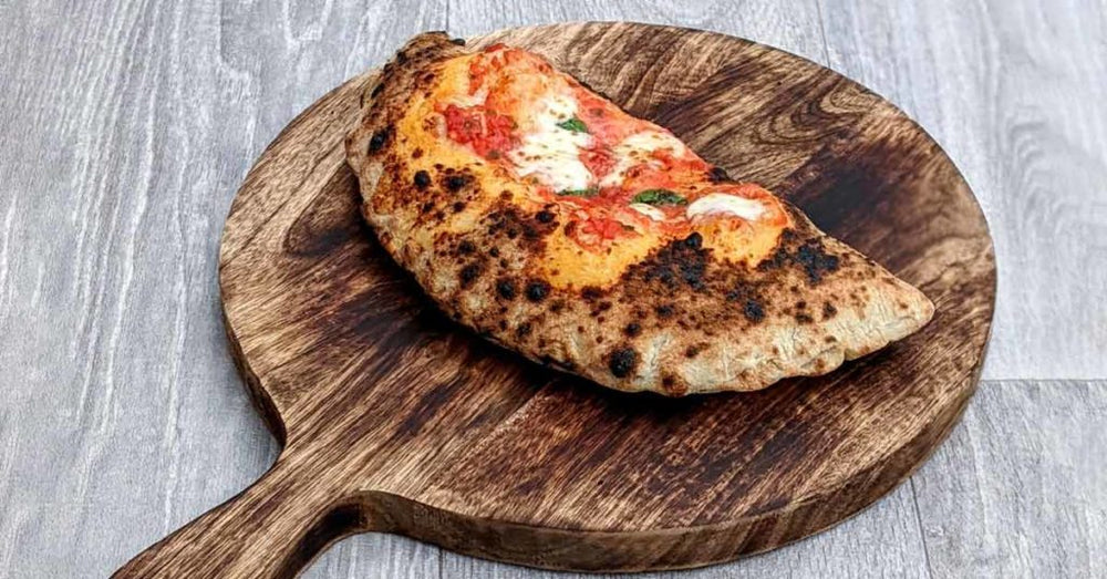 Three cheese and pepperoni calzone