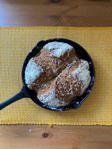 Seeded Skillet Soda Bread