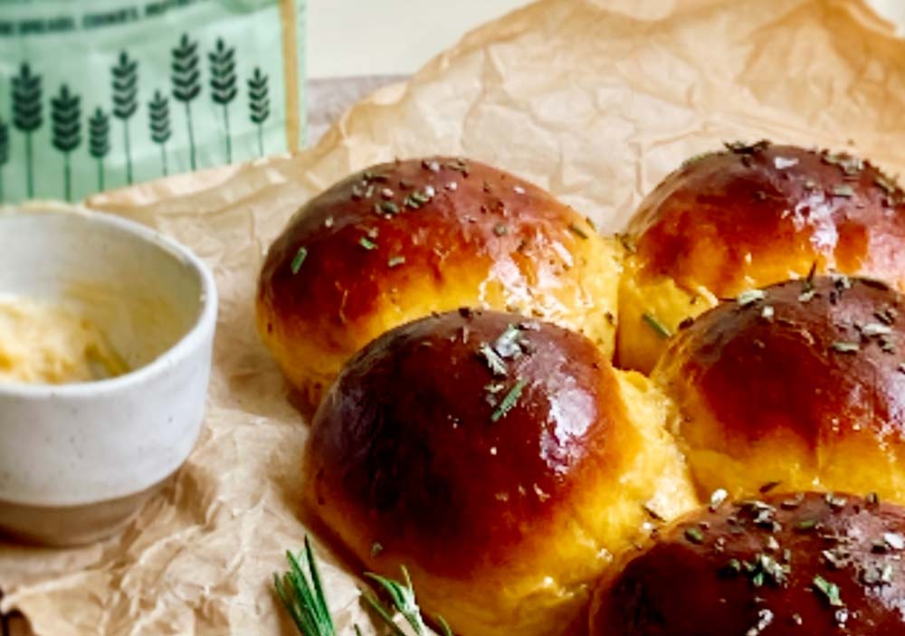 Sofia's Sweet Potato & Rosemary Brioche Rolls Recipe - Cotswold Flour
