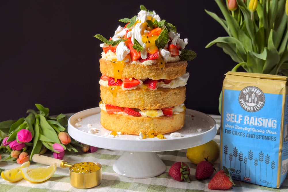 Strawberry & Passionfruit Eton Mess Cake Recipe