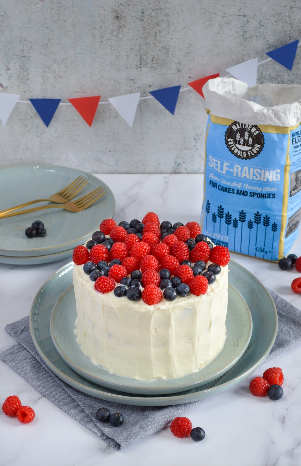 Union Jack Coronation Cake