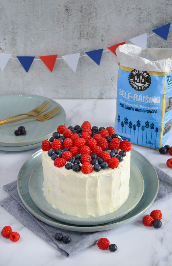 Union Jack Coronation Cake