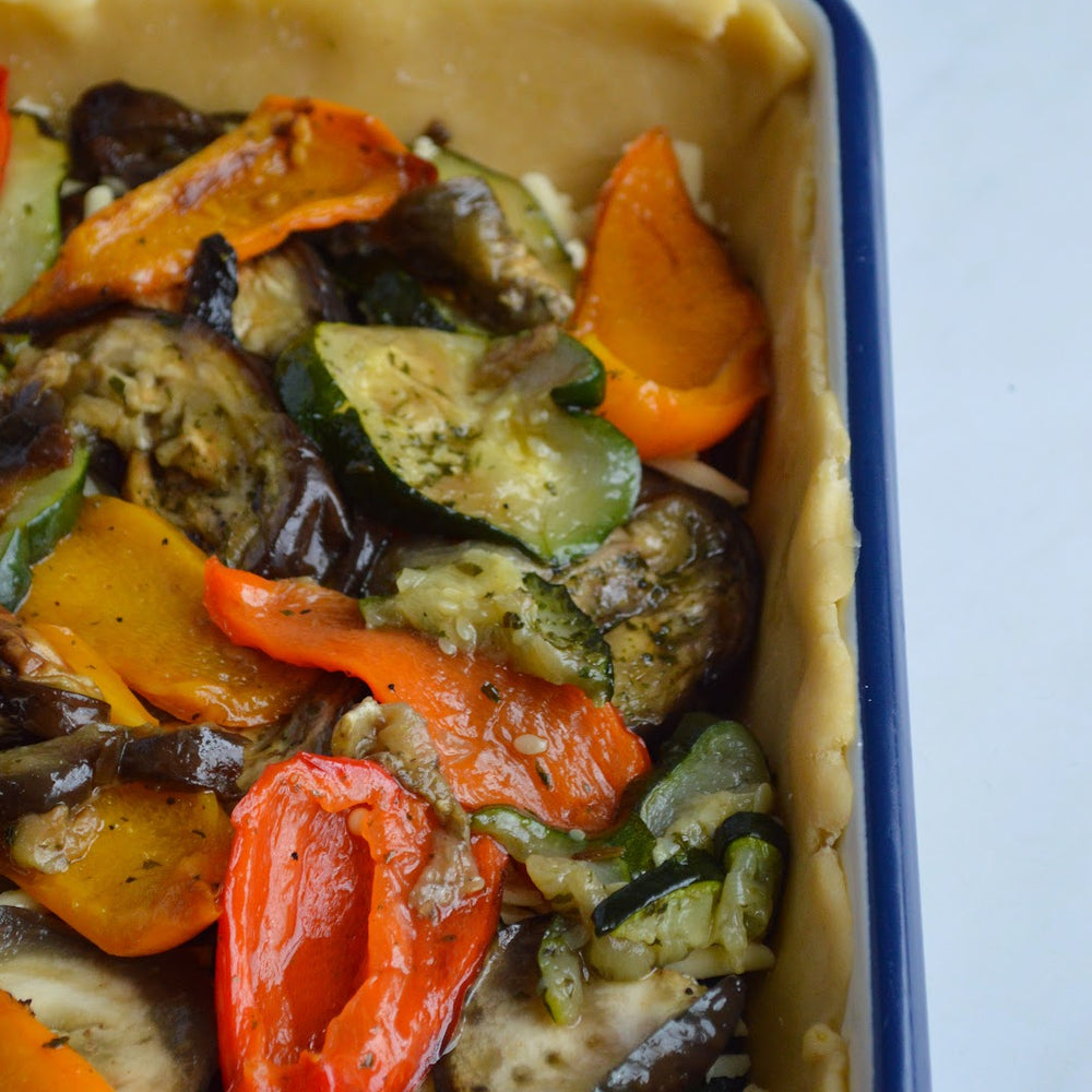 Vegetable Pie with Parmesan Shortcrust Pastry