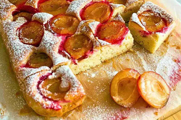 Kefir Plum Cake Recipe