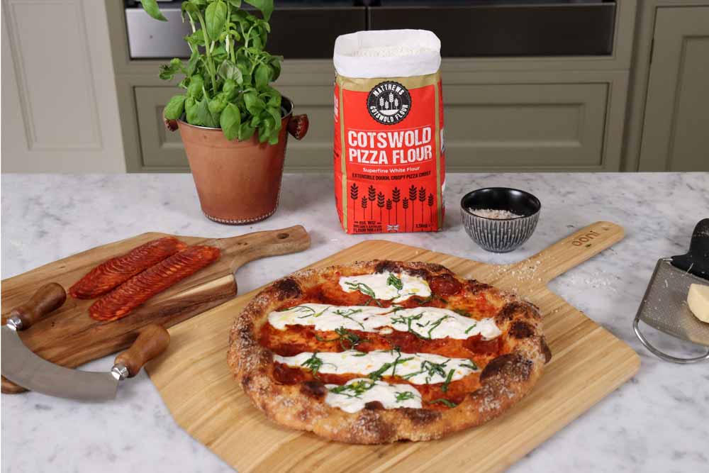 Chorizo, Stracciatella & Hot Honey Home Oven Pizza Recipe - Cotswold Flour