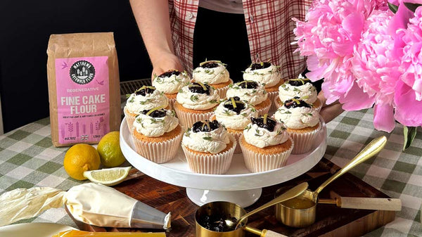 Lemon, Thyme & Blueberry Cupcakes Recipe
