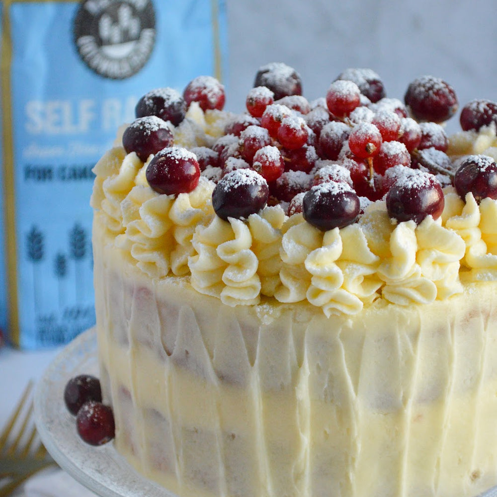 White Chocolate and Cranberry Cake