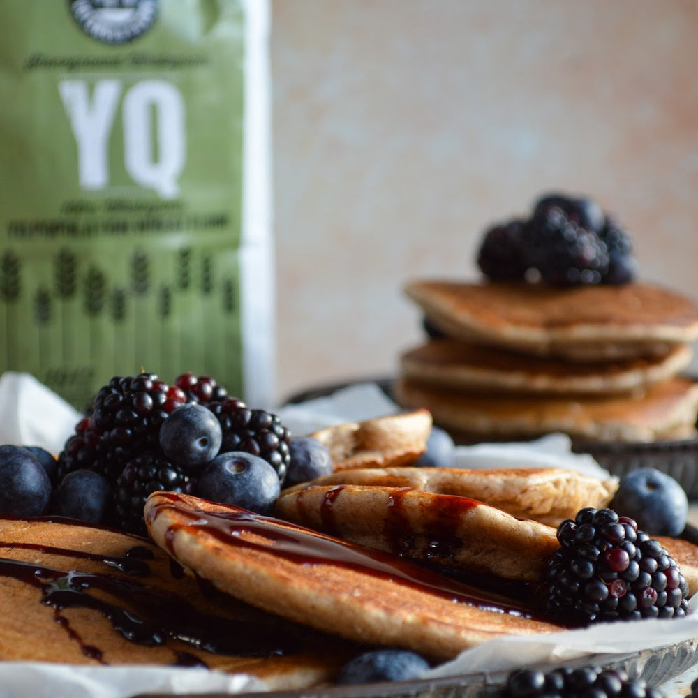 Wholemeal Pancakes with Date Syrup