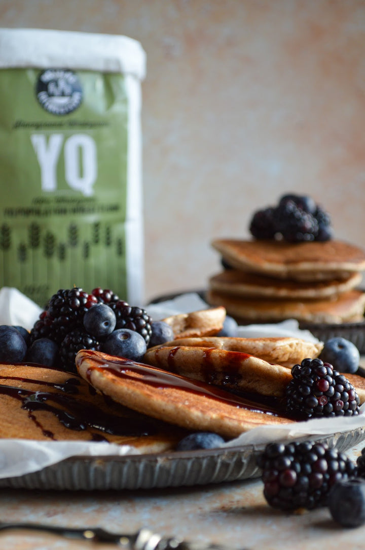 Wholemeal Pancakes with Date Syrup