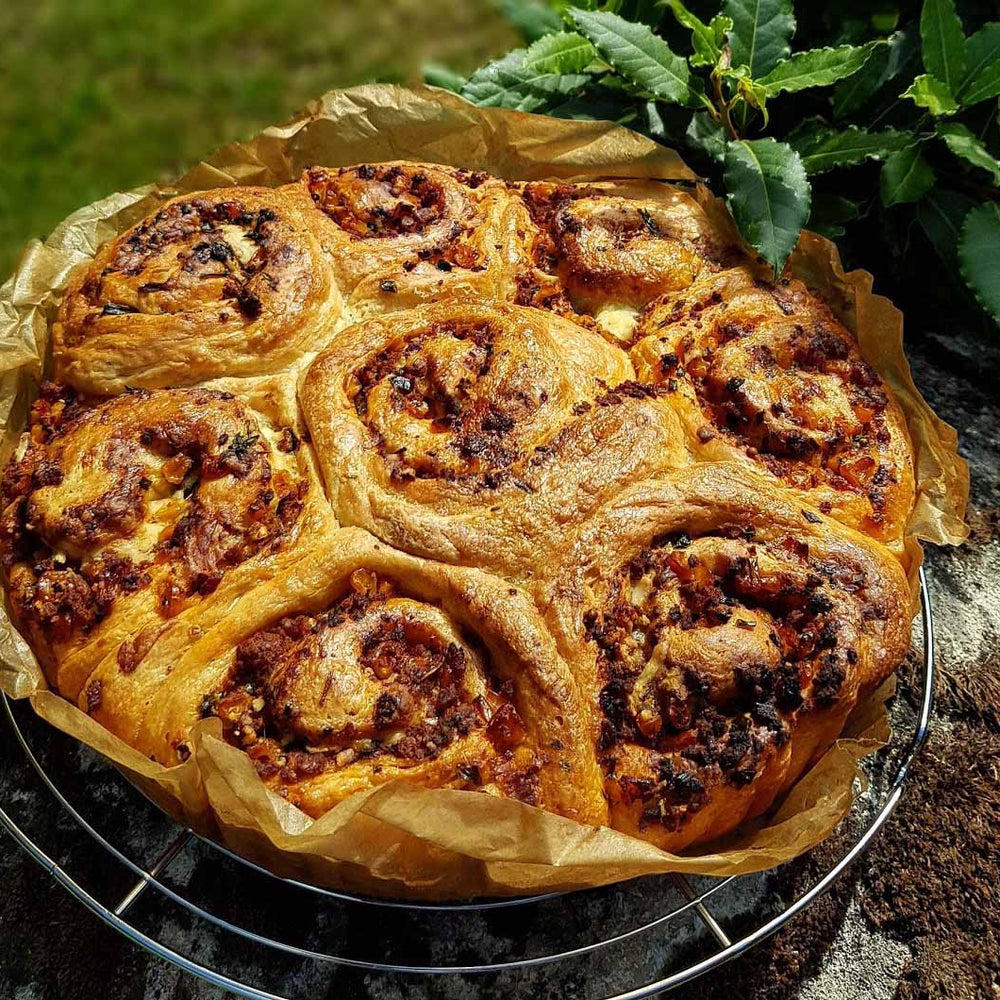 Jalapeño, Chorizo and Corn Rolls