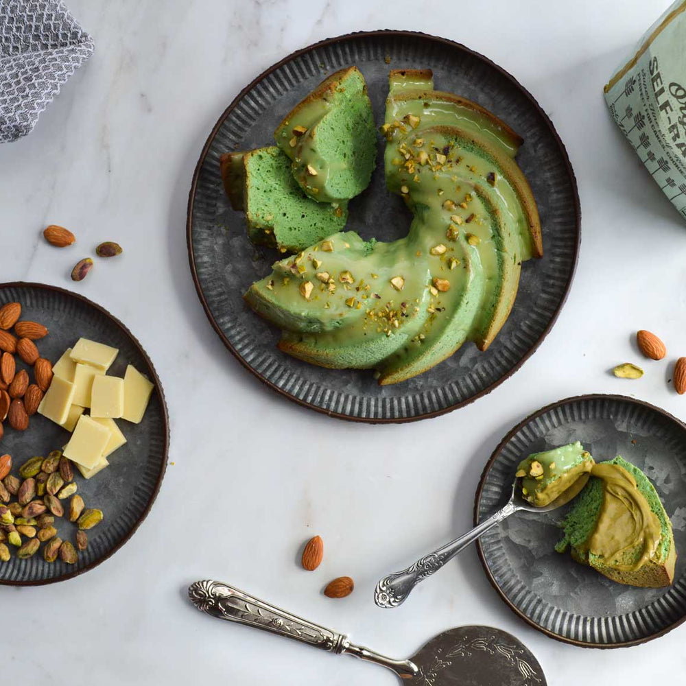 Almond and Pistachio Bundt Cake