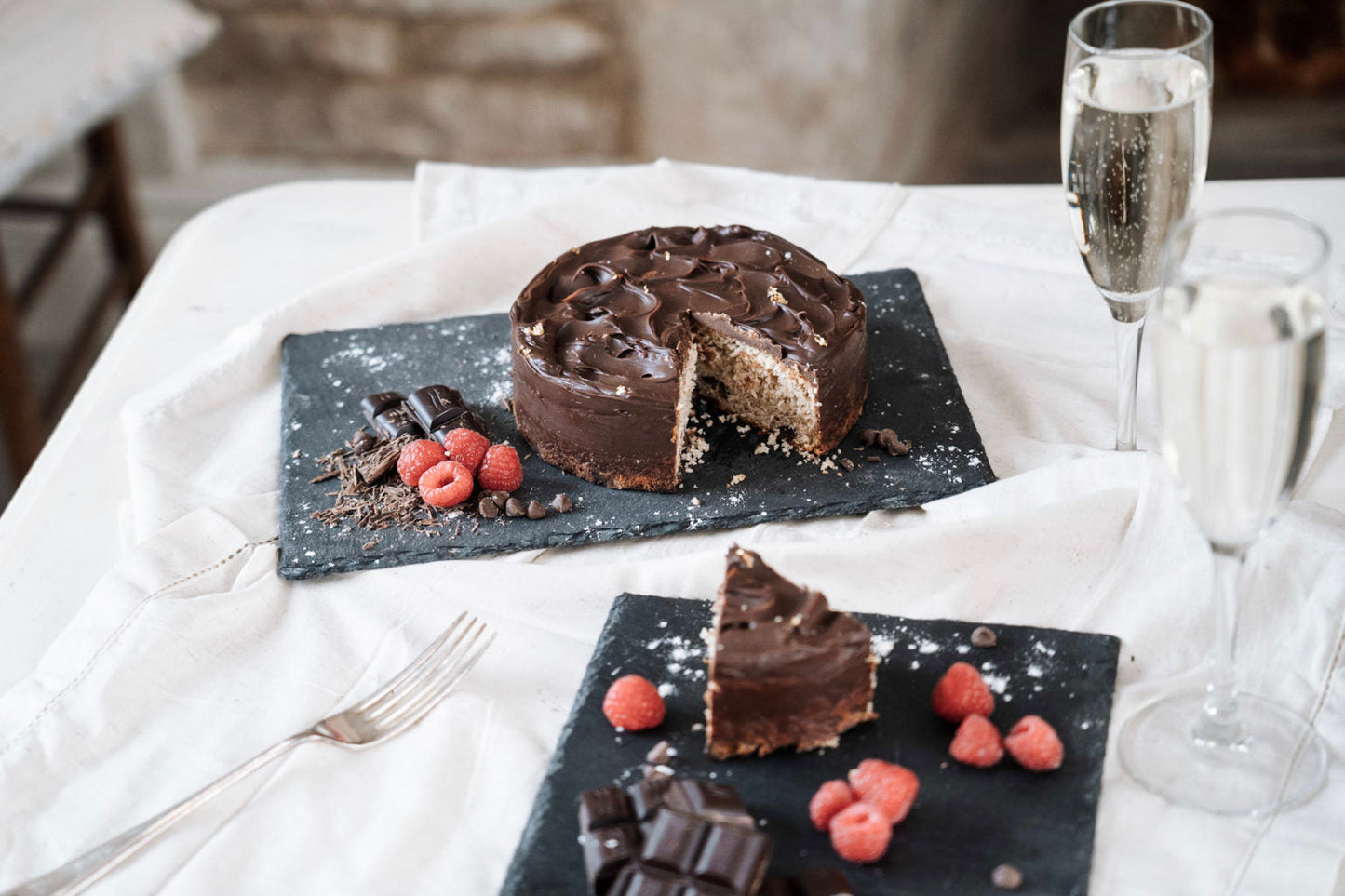 Chocolate Ganache Banana Bread