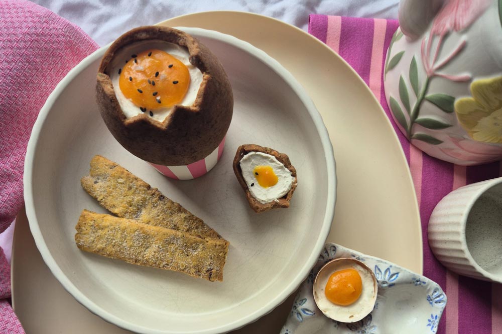 Dippy Egg & Carrot Cake Shortbread Soldiers Recipe