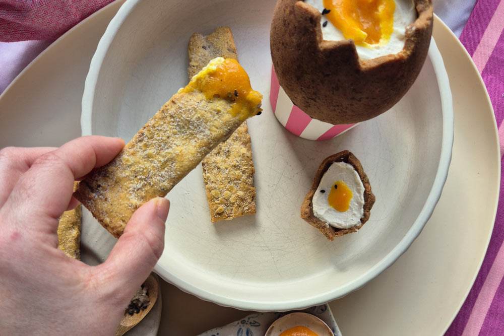 Dippy Egg & Carrot Cake Shortbread Soldiers Recipe