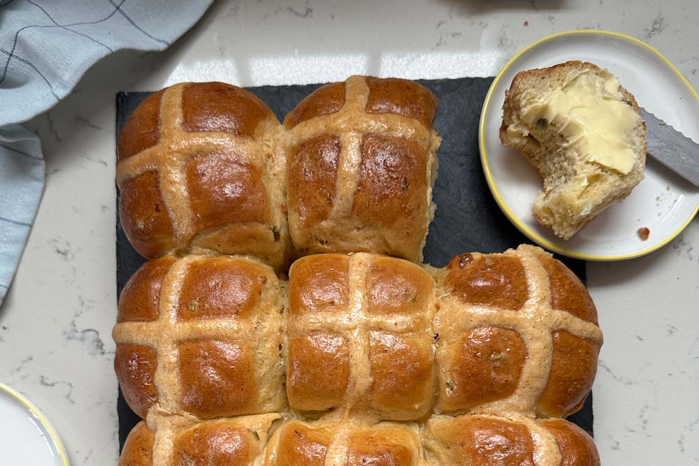 Jalapeño & Cheddar Hot Cross Buns Recipe
