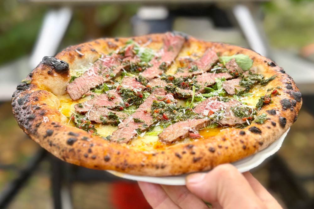 Steak. Chimi. Pizza!