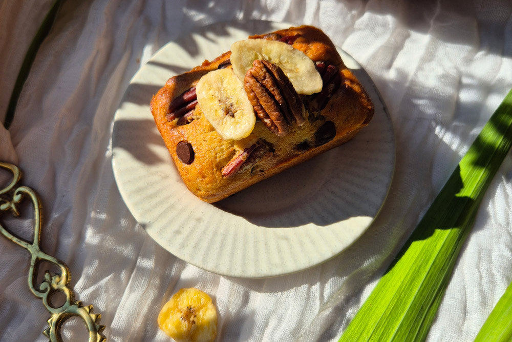 Pecan & Chocolate Chip Mini Banana Loaf Cakes Recipe