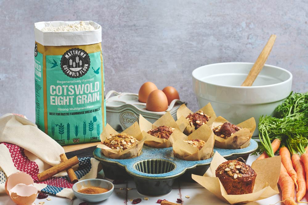 Regen Eight Grain Carrot Cake Muffins Recipe
