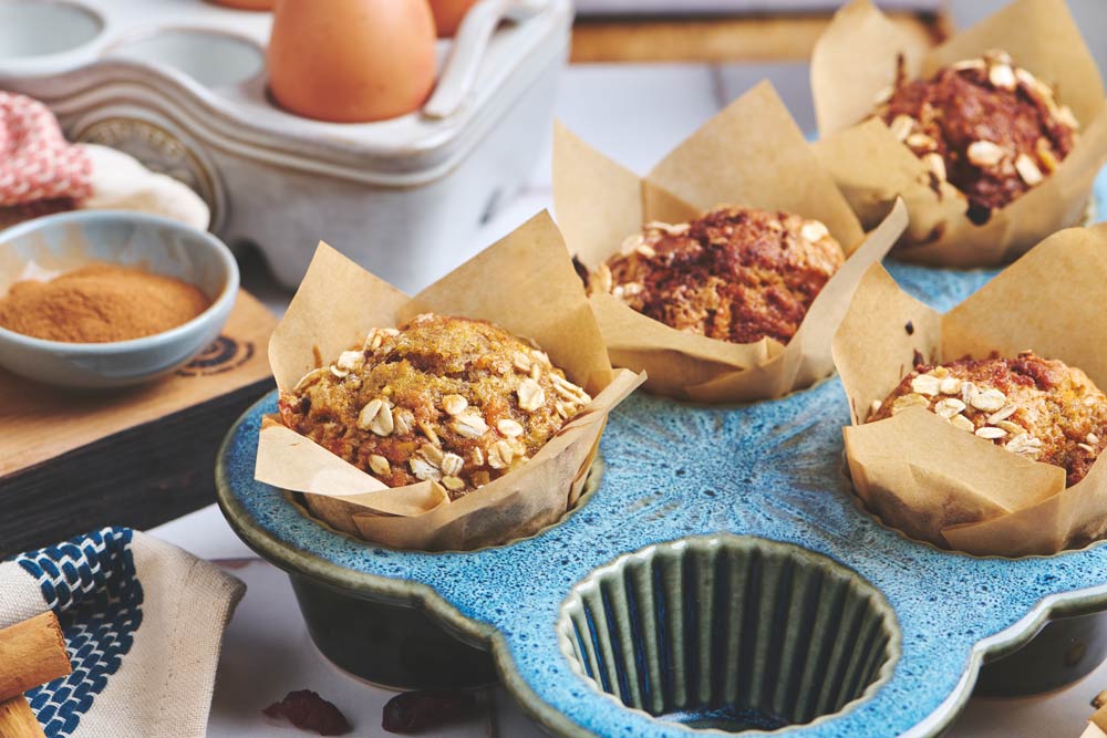 Regen Eight Grain Carrot Cake Muffins Recipe
