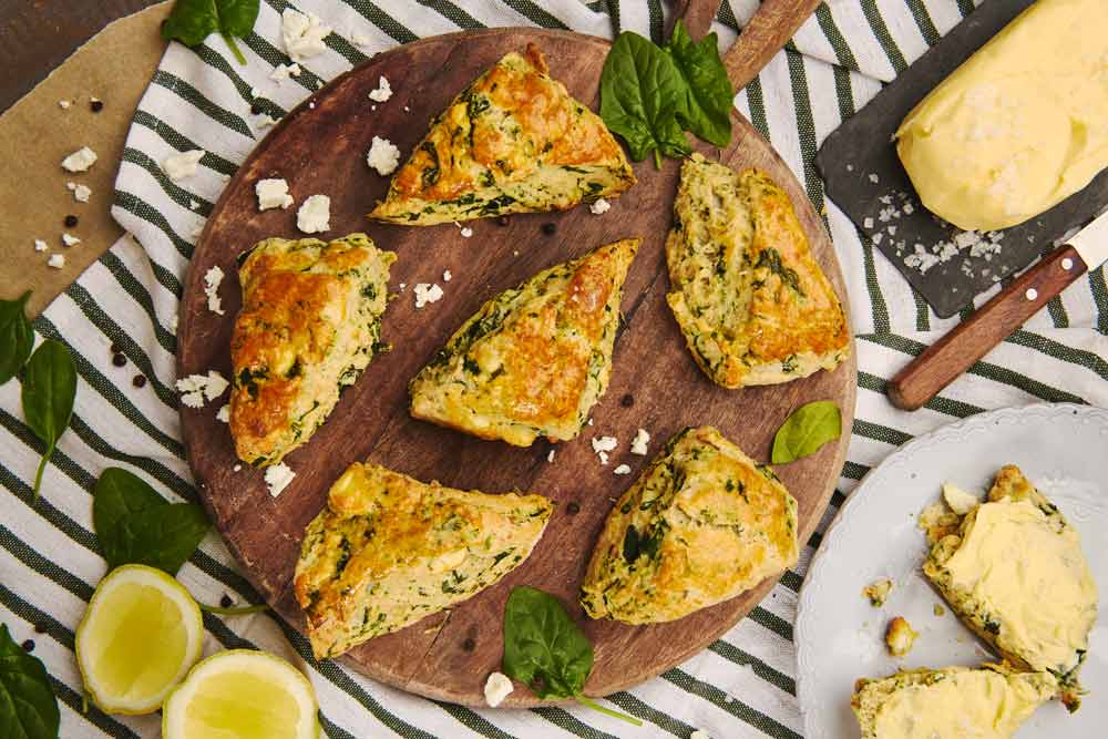 Regenerative Spanakopita Scones Recipe