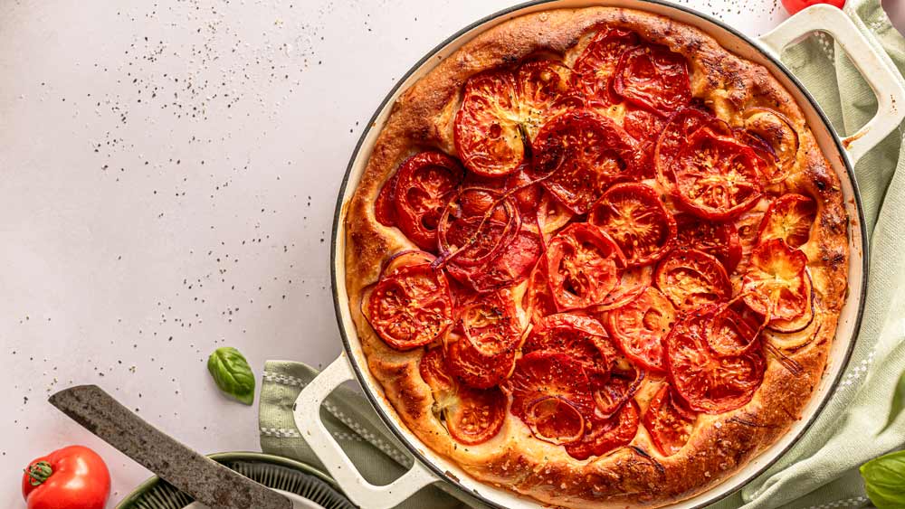 Tomato, Parmesan & Fennel Flatbread Recipe
