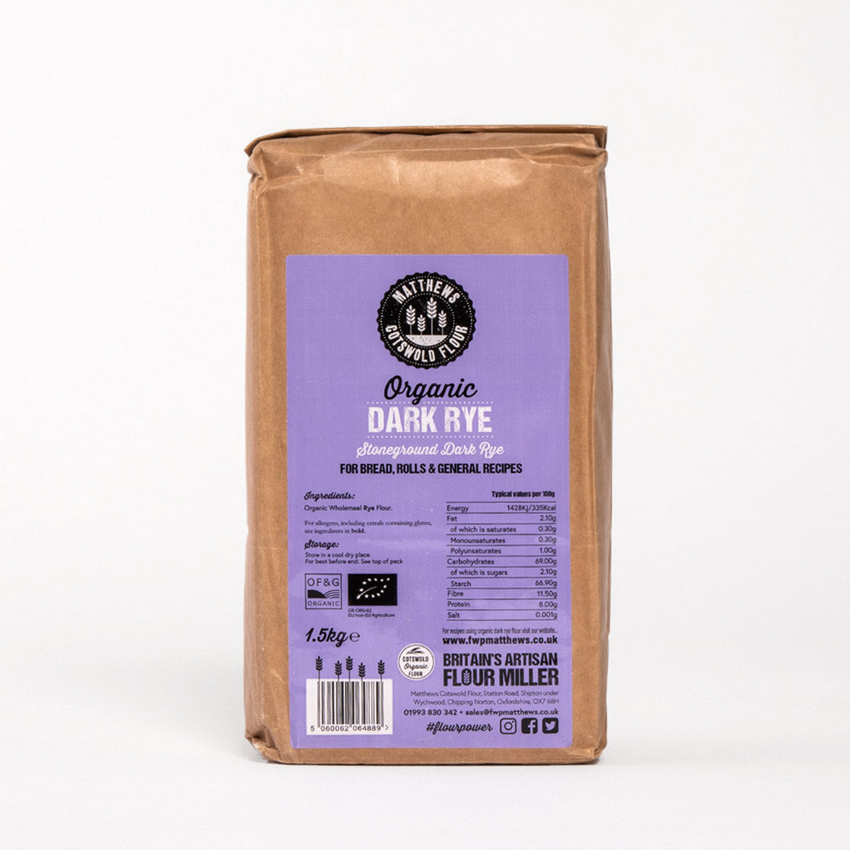 Rye Flour. Malted, Organic, Light & Dark Varieties | Matthews Cotswold ...